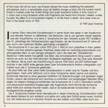 CD Dmitri Shostakovich: Symphony No. 4 In C Minor Op. 43