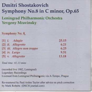 CD Dmitri Shostakovich: Symphony No. 8 