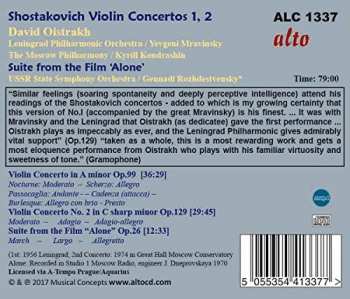 CD David Oistrach: Violin Concertos 1, 2 Suite From ‘Alone’