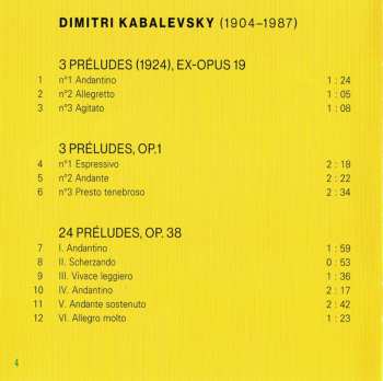 CD Dmitry Kabalevsky: Preludes