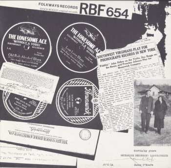 CD Dock Boggs: Excerpts From Interviews With Dock Boggs, Legendary Banjo Player And Singer
