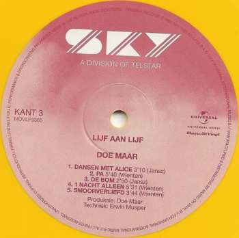 2LP Doe Maar: Lijf Aan Lijf CLR | LTD