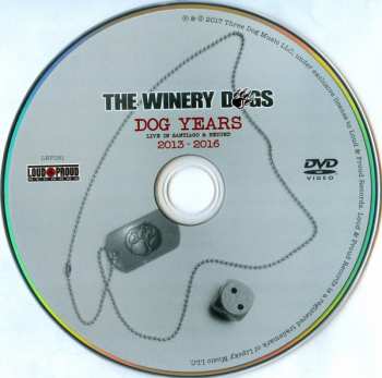 3CD/DVD/Blu-ray The Winery Dogs: Dog Years - Live in Santiago & Beyond 2013-2016