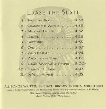 CD Dokken: Erase The Slate