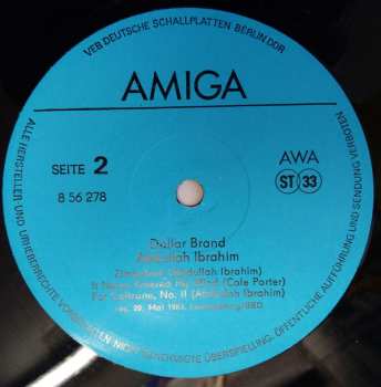 LP Dollar Brand: Dollar Brand / Abdullah Ibrahim