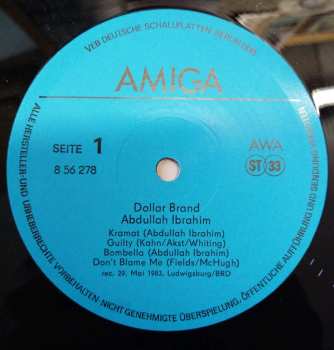 LP Dollar Brand: Dollar Brand / Abdullah Ibrahim