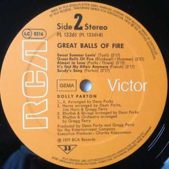 LP Dolly Parton: Great Balls Of Fire