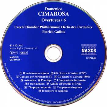 CD The Czech Philharmonic Chamber Orchestra: Overtures • 6