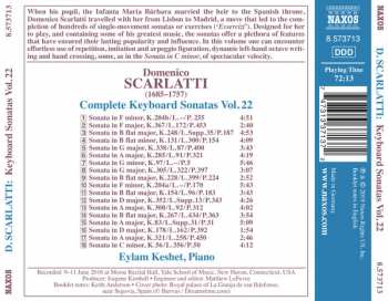 CD Domenico Scarlatti: Complete Keyboard Sonatas Vol. 22