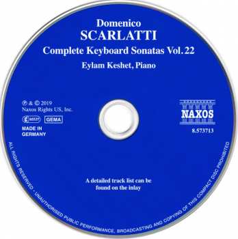CD Domenico Scarlatti: Complete Keyboard Sonatas Vol. 22