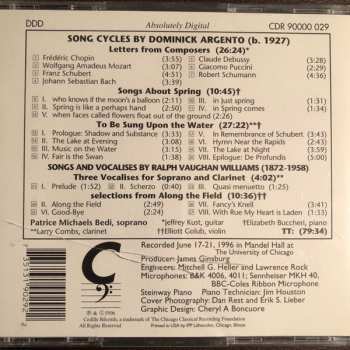 CD Ralph Vaughan Williams: To Be Sung On The Water - Song Cycles By Dominick Argento