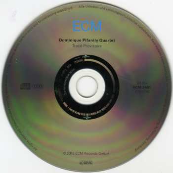 CD Dominique Pifarély Quartet: Tracé Provisoire
