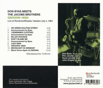CD Don Byas: Groovin' High (Live In Haarlem 1964)