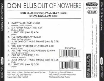 CD Don Ellis: Out Of Nowhere