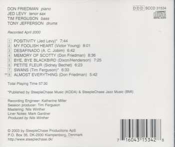 CD Don Friedman: My Foolish Heart