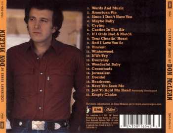 CD Don McLean: Legendary Songs Of Don McLean