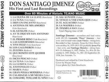 CD Santiago Jiménez: His First And Last Recordings: 1937 & 1979