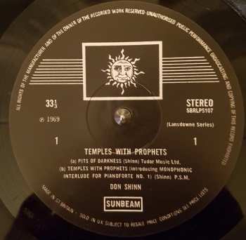 LP/SP Don Shinn: Temples With Prophets LTD | NUM