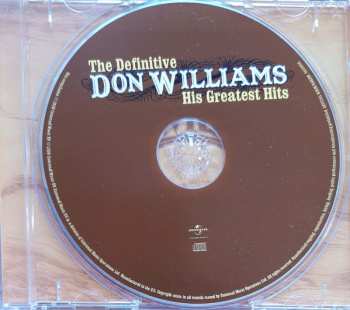 CD Don Williams: The Definitive Don Williams - His Greatest Hits