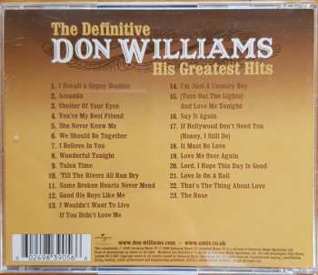 CD Don Williams: The Definitive Don Williams - His Greatest Hits