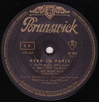 LP Donald Byrd Quintet: Byrd In Paris LTD