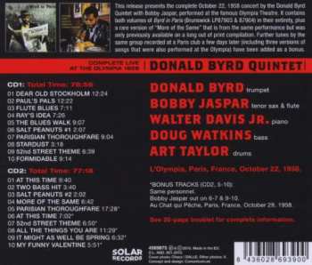 CD Donald Byrd Quintet:  Complete Live At The Olympia 1958 LTD