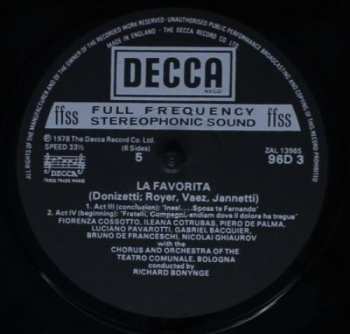 3LP/Doos Ileana Cotrubas: La Favorita