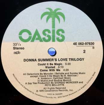LP Donna Summer: A Love Trilogy