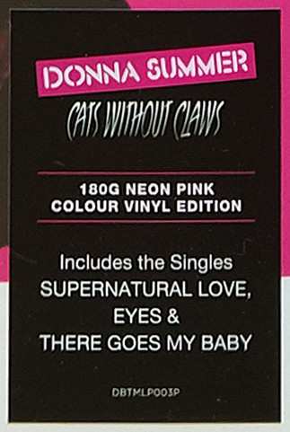 LP Donna Summer: Cats Without Claws CLR