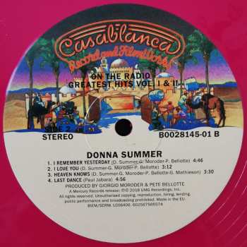 2LP Donna Summer: On The Radio: Greatest Hits Vol. I & II LTD | CLR