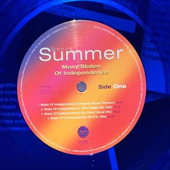 LP Donna Summer: Many States Of Independence  CLR