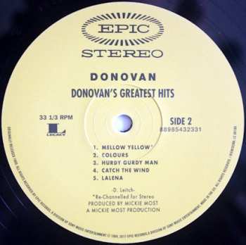 LP Donovan: Donovan's Greatest Hits