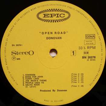 LP Donovan: Open Road