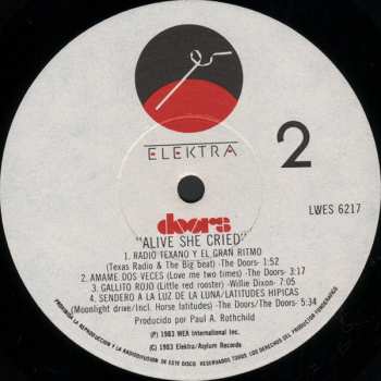 LP The Doors: Alive She Cried