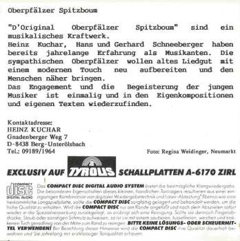 CD D'Original Oberpfälzer Spitzboum: A Musi Macht Uns Freud'