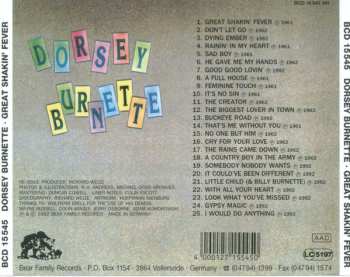 CD Dorsey Burnette: Great Shakin' Fever