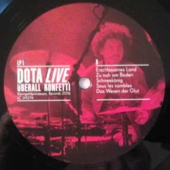 2LP Dota Und Die Stadtpiraten: Überall Konfetti (Live) LTD