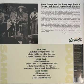 2LP Doug Sahm: Live From Austin TX CLR | LTD