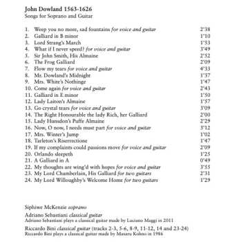 CD John Dowland: Songs For Soprano And Guitar 