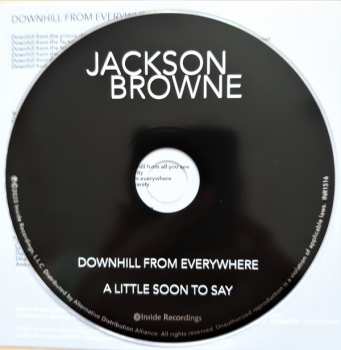 CD Jackson Browne: Downhill From Everywhere / A Little Soon To Say
