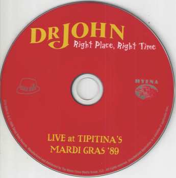 CD Dr. John: Right Place, Right Time (Live At Tipitina's - Mardi Gras '89)