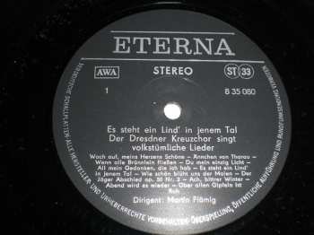LP Dresdner Kreuzchor: Es Steht Ein Lind' In Jenem Tal - Der Dresdner Kreuzchor Singt Volkstümliche Lieder
