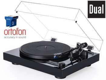 Audiotechnica DUAL CS 618Q High End Černý Piano lak + Ortofon QUINTET BLUE (MC)