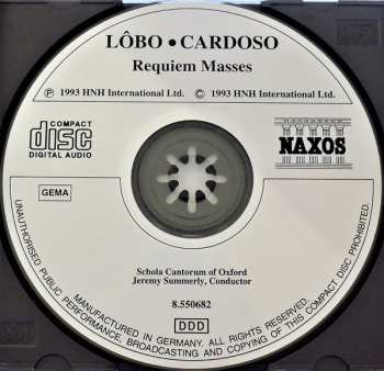 CD Schola Cantorum Of Oxford: Portuguese Requiem Masses