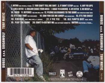 CD Dubee Aka Sugawolf: Turf Matic