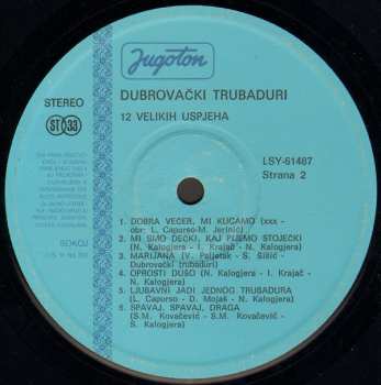 LP Dubrovački Trubaduri: 12 Velikih Uspjeha