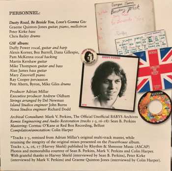CD Duffy Power: Dusty Road: The Adrian Millar Sessions 1972-73
