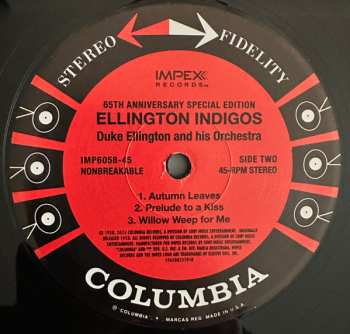 2LP Duke Ellington And His Orchestra: Ellington Indigos LTD | NUM