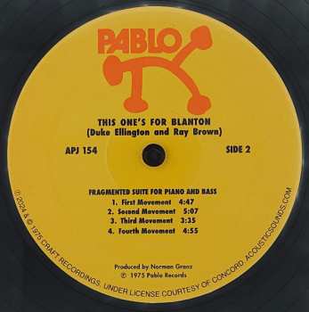 LP Duke Ellington: This One's For Blanton LTD | NUM