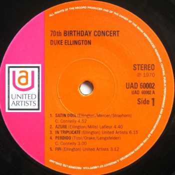 2LP Duke Ellington: Duke Ellington's 70th Birthday Concert LTD